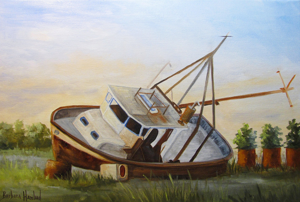 Shipwrecked Ike II, boat, transportation