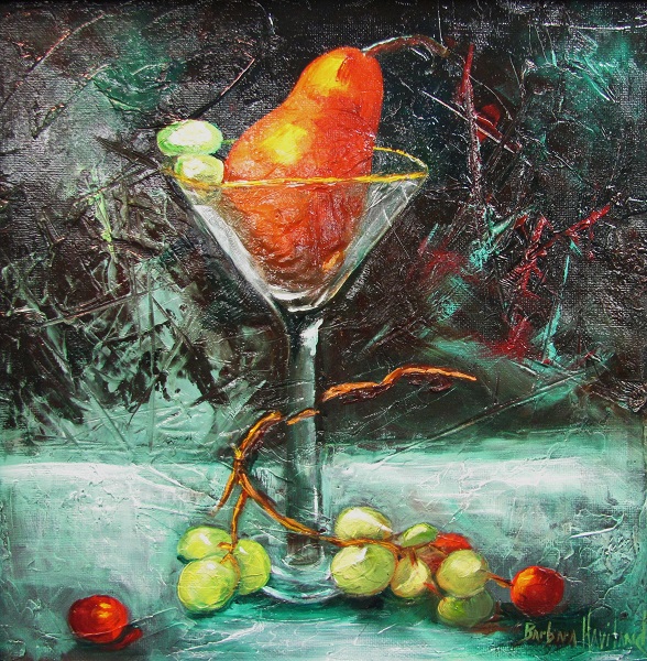 Martini with Grapes