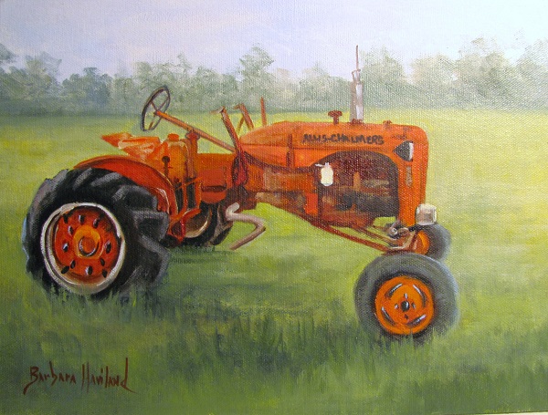 Papa's Red Tractor  Prints Only