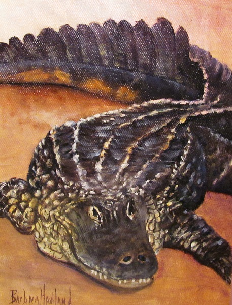My Alligator, oils on canvas