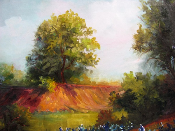 Dena's Plein Air Landscape, oil painting