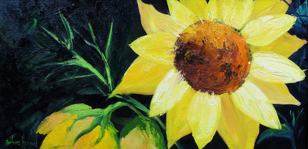 Sunflowers, oil painting,floral
