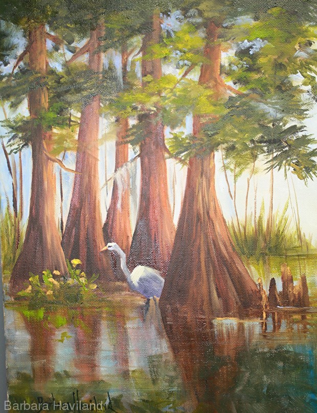 Five Sisters and One Egret
