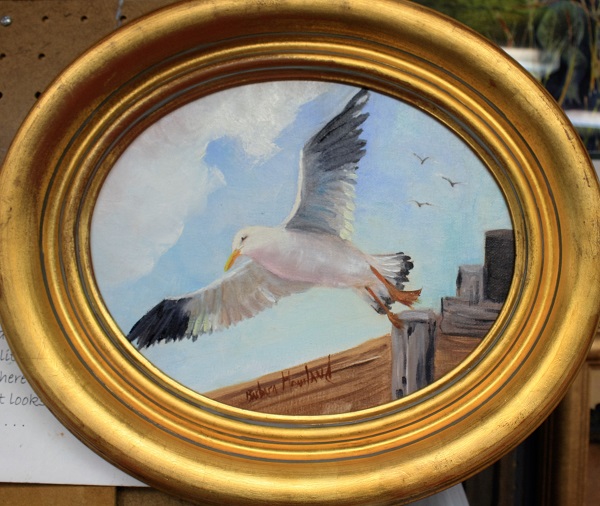 Oval Seagull  framed