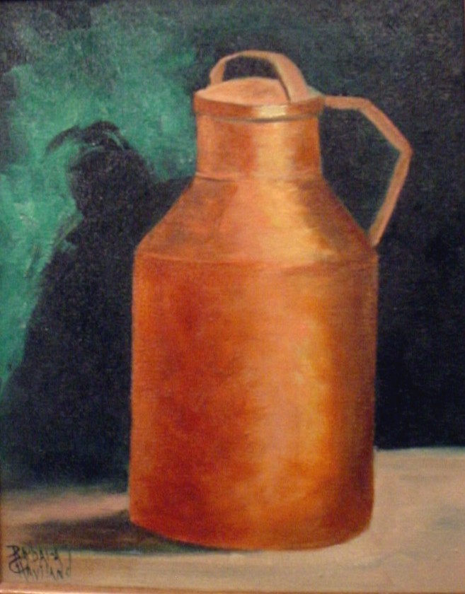 Brass Milk Can, still life
