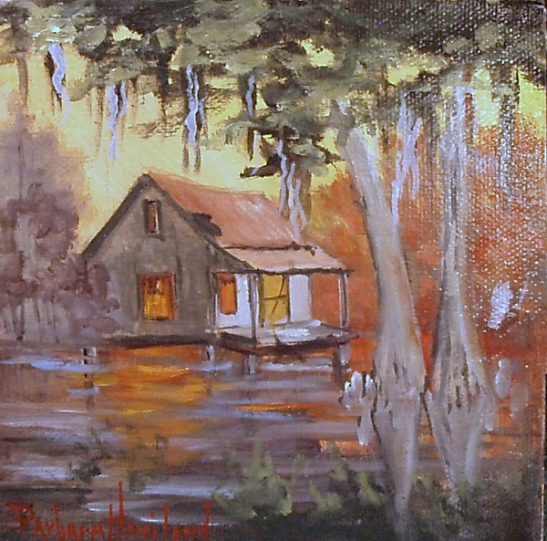 Sunlit Cabin in Bayou,miniature