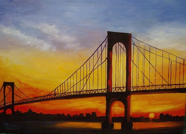 Bridge in Florida,Sunset