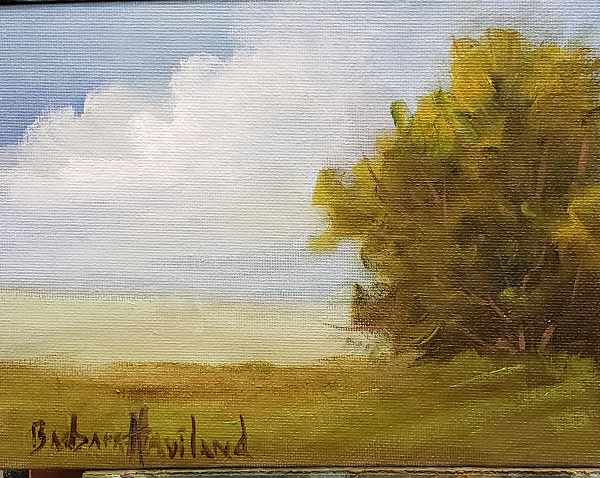The Tree, miniature oil painting
