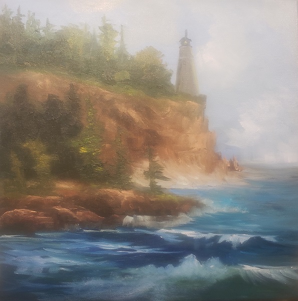 Seascape with Lighthouse