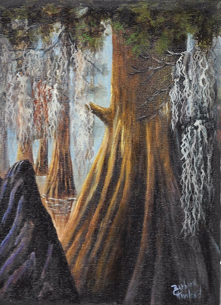 Bald Cypress Up Close,Plein Air