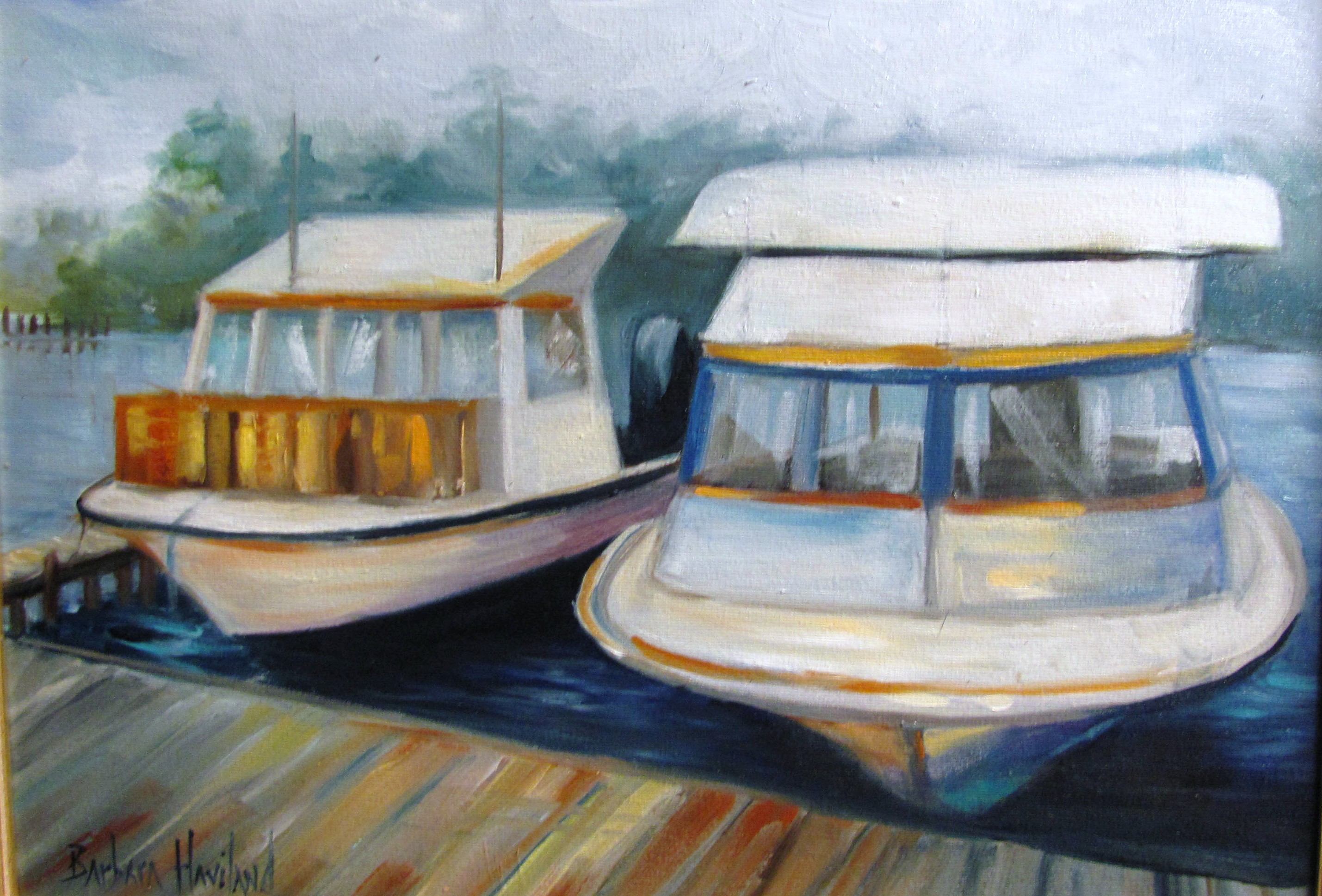 Two Docked Boats