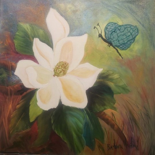 Magnolia and Butterfly