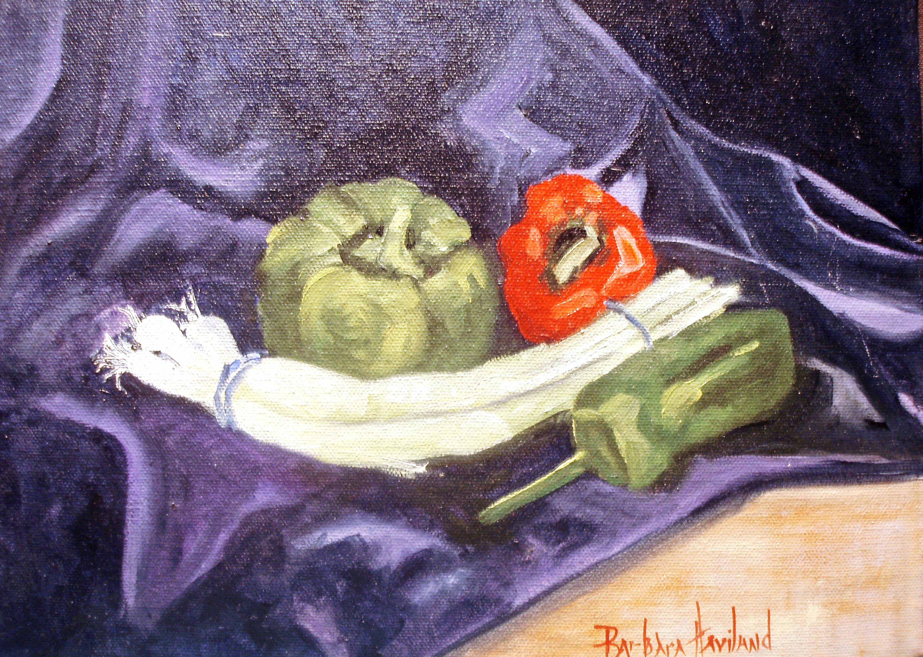 Bell Peppers and Onions, Still Life