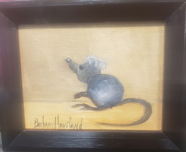 Gray Mouse a daily painting