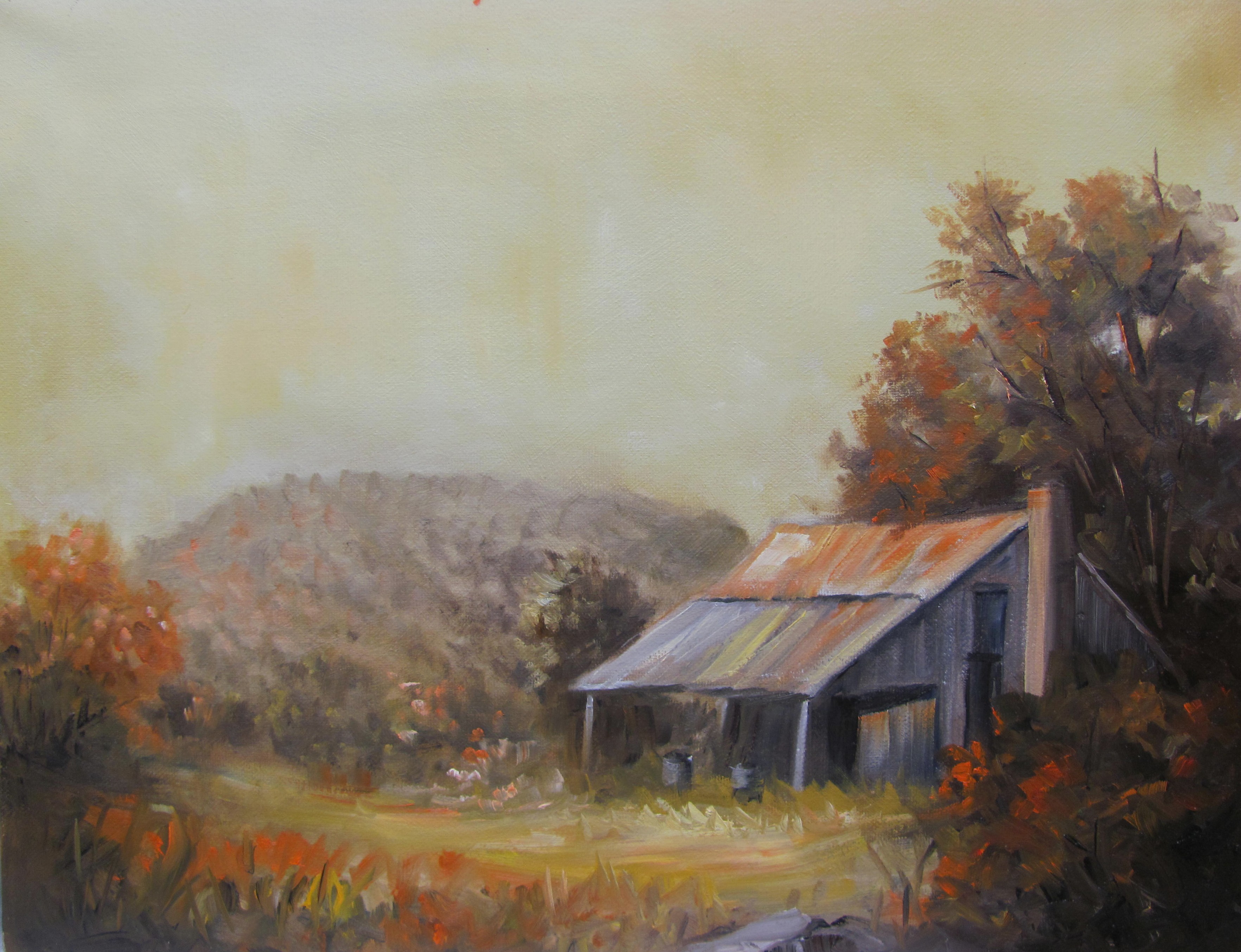 Cabin in Hill Country -- Zorn Palette